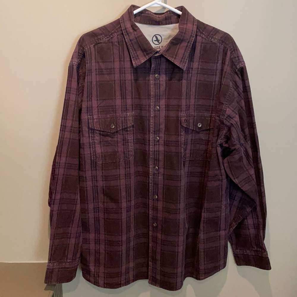 Aigle Plaid Long Sleeve Button Down Shirt